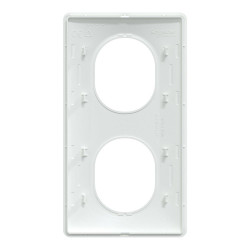 Plaque double verticale Ovalis, SCHNEIDER ELECTRIC, blanc - SCHNEIDER ELECTRIC