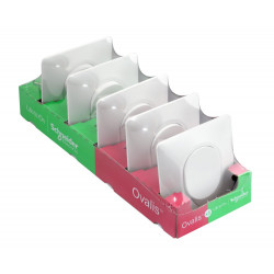 Lot de 5 interrupteurs va-et-vient complet Ovalis, SCHNEIDER ELECTRIC, blanc - SCHNEIDER ELECTRIC