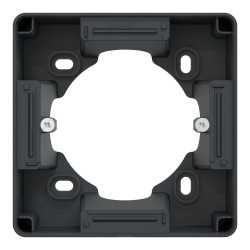 Boîte support pour montage saillie 36mm Ovalis, SCHNEIDER ELECTRIC, anthracite de marque SCHNEIDER ELECTRIC, référence: B9959900