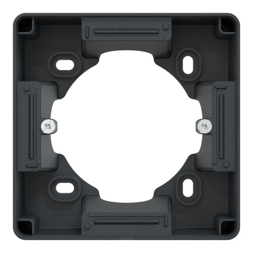 Boîte support pour montage saillie 36mm Ovalis, SCHNEIDER ELECTRIC, anthracite - SCHNEIDER ELECTRIC