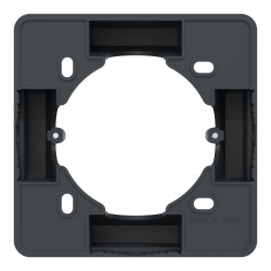 Boîte support pour montage saillie 36mm Ovalis, SCHNEIDER ELECTRIC, anthracite - SCHNEIDER ELECTRIC