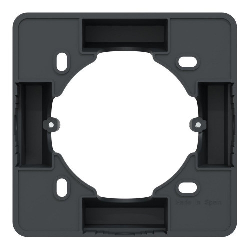 Boîte support pour montage saillie 36mm Ovalis, SCHNEIDER ELECTRIC, anthracite - SCHNEIDER ELECTRIC