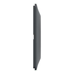 Plaque double horizontale Ovalis, SCHNEIDER ELECTRIC, gris anthracite - SCHNEIDER ELECTRIC
