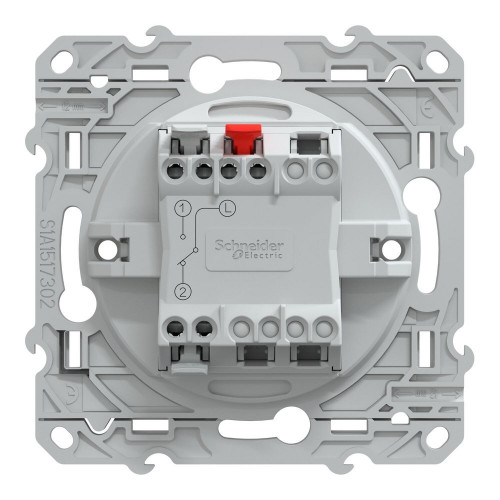 Interrupteur va-et-vient à assembler Ovalis, SCHNEIDER ELECTRIC, blanc - SCHNEIDER ELECTRIC