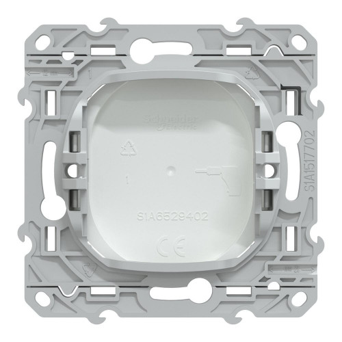 Obturateur à assembler Ovalis, SCHNEIDER ELECTRIC, blanc - SCHNEIDER ELECTRIC