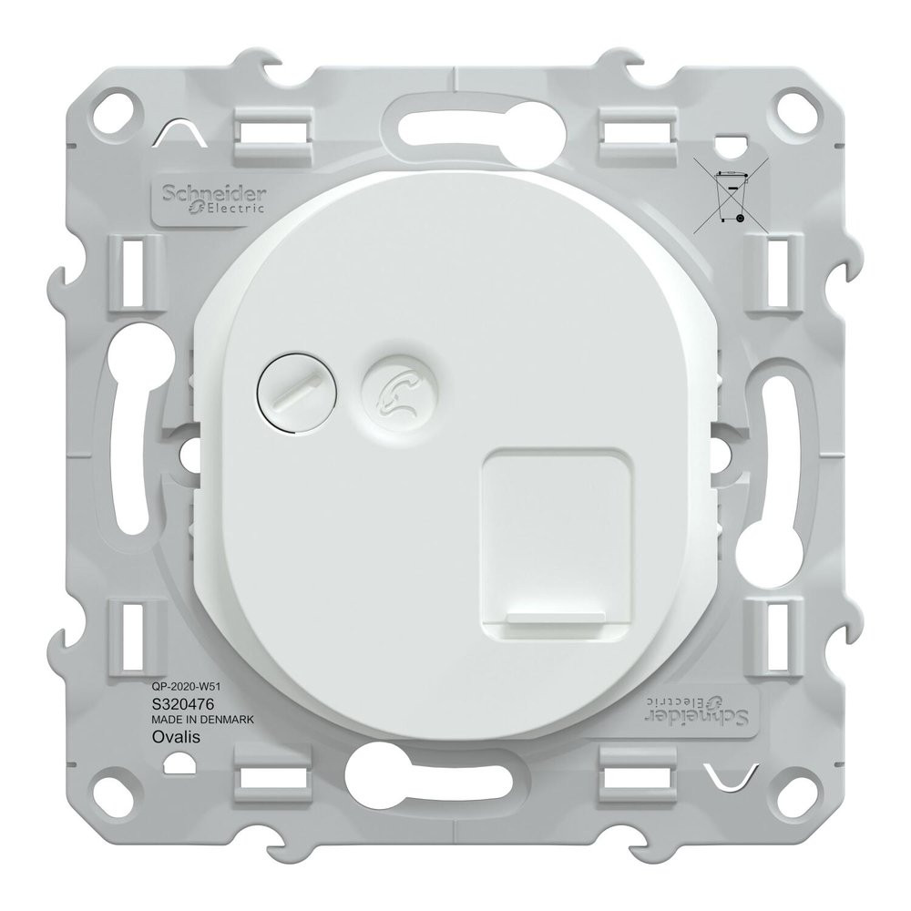Prise RJ45 cat 6 blindée auto Ovalis Schneider - vue 3