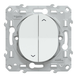 Interrupteur volet roulant à assembler Ovalis, SCHNEIDER ELECTRIC, blanc de marque SCHNEIDER ELECTRIC, référence: B9961300