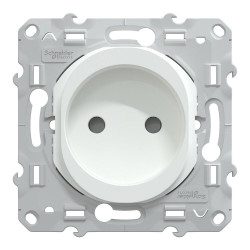 Prise sans terre à assembler Ovalis, SCHNEIDER ELECTRIC, blanc de marque SCHNEIDER ELECTRIC, référence: B9961500