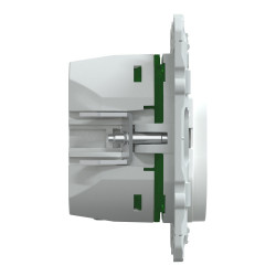 Prise chargeur usb A+C 7,5W 45W à assembler Ovalis, SCHNEIDER ELECTRIC, blanc - SCHNEIDER ELECTRIC