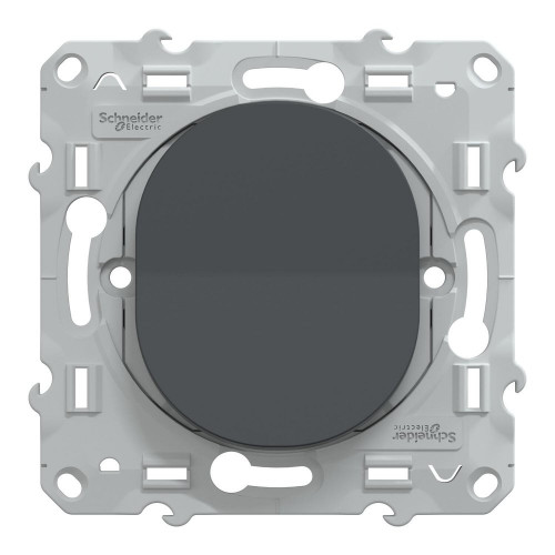 Poussoir à assembler Ovalis, SCHNEIDER ELECTRIC, anthracite - SCHNEIDER ELECTRIC