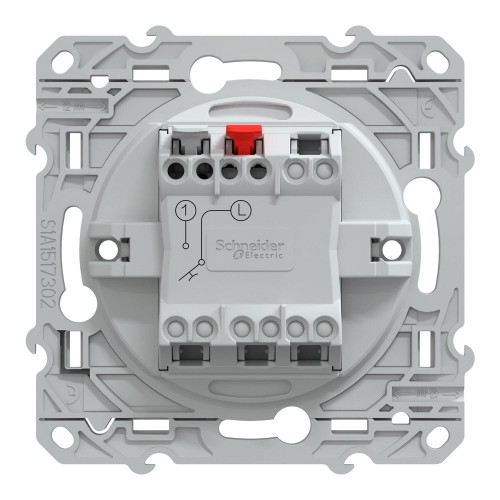 Poussoir à assembler Ovalis, SCHNEIDER ELECTRIC, anthracite - SCHNEIDER ELECTRIC