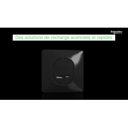 Poussoir à assembler Ovalis, SCHNEIDER ELECTRIC, anthracite - SCHNEIDER ELECTRIC