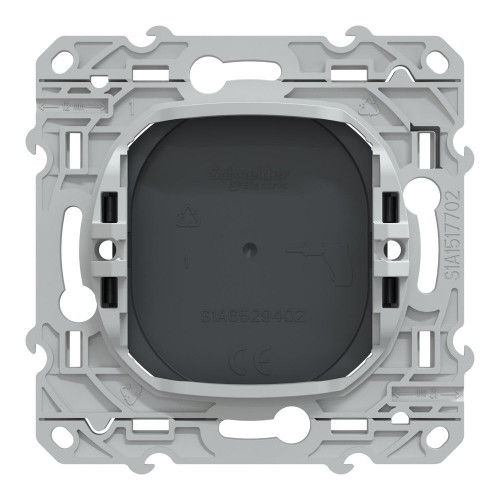Obturateur à assembler Ovalis, SCHNEIDER ELECTRIC, anthracite - SCHNEIDER ELECTRIC