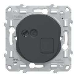 Prise rj45 à assembler Ovalis, SCHNEIDER ELECTRIC, anthracite de marque SCHNEIDER ELECTRIC, référence: B9962500