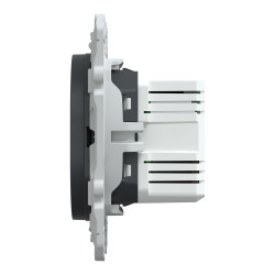 Prise chargeur usb A+C 12W à assembler Ovalis, SCHNEIDER ELECTRIC, anthracite - SCHNEIDER ELECTRIC