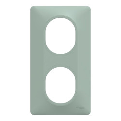 Plaque double verticale Ovalis, SCHNEIDER ELECTRIC, sauge de marque SCHNEIDER ELECTRIC, référence: B9963800