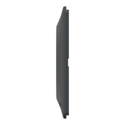 Plaque double Ovalis, SCHNEIDER ELECTRIC, anthracite bague effet argent chromé - SCHNEIDER ELECTRIC