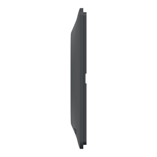 Plaque double Ovalis, SCHNEIDER ELECTRIC, anthracite bague effet argent chromé - SCHNEIDER ELECTRIC