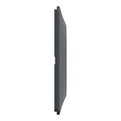 Plaque double Ovalis, SCHNEIDER ELECTRIC, anthracite bague effet argent chromé - SCHNEIDER ELECTRIC
