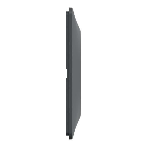 Plaque double Ovalis, SCHNEIDER ELECTRIC, anthracite bague effet argent chromé - SCHNEIDER ELECTRIC