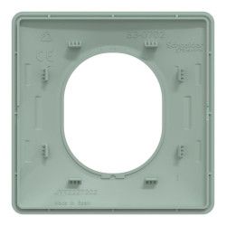 Plaque simple Ovalis, SCHNEIDER ELECTRIC, sauge - SCHNEIDER ELECTRIC
