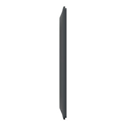 Plaque double verticale Ovalis SCHNEIDER ELECTRIC, anthracite bague effet laiton - SCHNEIDER ELECTRIC
