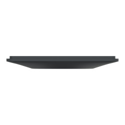 Plaque simple Ovalis, SCHNEIDER ELECTRIC, anthracite bague effet argent chromé - SCHNEIDER ELECTRIC