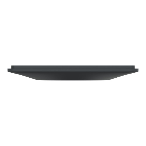 Plaque simple Ovalis, SCHNEIDER ELECTRIC, anthracite bague effet argent chromé - SCHNEIDER ELECTRIC
