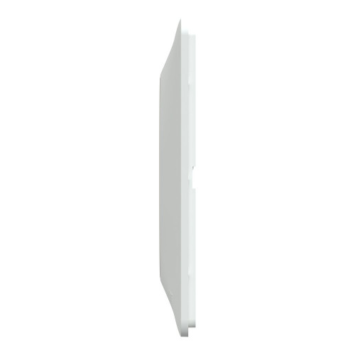Plaque simple Ovalis, SCHNEIDER ELECTRIC, blanc bague effet laiton - SCHNEIDER ELECTRIC
