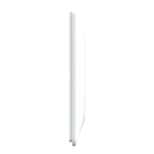 Plaque simple Ovalis, SCHNEIDER ELECTRIC, blanc bague effet laiton - SCHNEIDER ELECTRIC