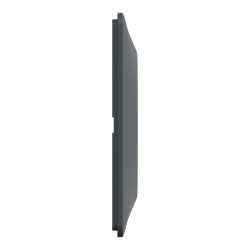 Plaque double Ovalis, SCHNEIDER ELECTRIC, anthracite bague effet laiton - SCHNEIDER ELECTRIC