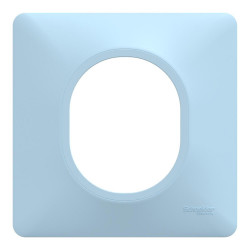 Plaque simple Ovalis, SCHNEIDER ELECTRIC, bleu azurin de marque SCHNEIDER ELECTRIC, référence: B9965000