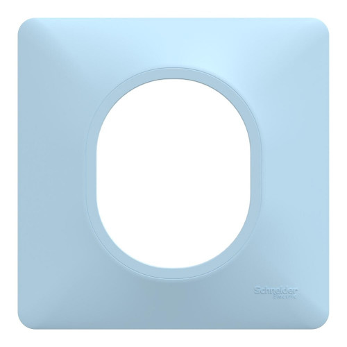 Plaque simple Ovalis, SCHNEIDER ELECTRIC, bleu azurin - SCHNEIDER ELECTRIC