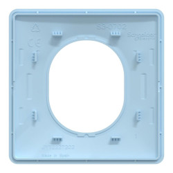 Plaque simple Ovalis, SCHNEIDER ELECTRIC, bleu azurin - SCHNEIDER ELECTRIC