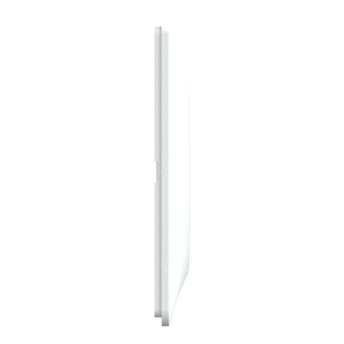 Plaque double Ovalis, SCHNEIDER ELECTRIC, blanc bague effet argent chromé - SCHNEIDER ELECTRIC