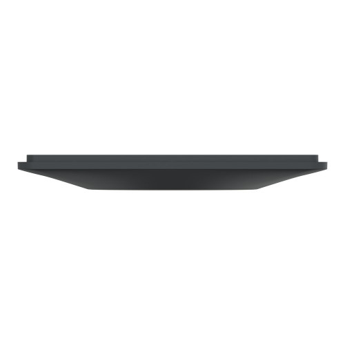 Plaque simple Ovalis, SCHNEIDER ELECTRIC, anthracite bague effet laiton - SCHNEIDER ELECTRIC