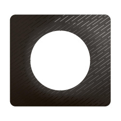 Support pour interrupteur et prise simple Céliane, LEGRAND, noir météore de marque LEGRAND, référence: B9966600