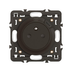 Prise avec terre et prise chargeur USB à assembler Céliane, LEGRAND noir de marque LEGRAND, référence: B9966800