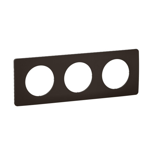 Support pour interrupteur et prise triple Céliane, LEGRAND, noir - LEGRAND