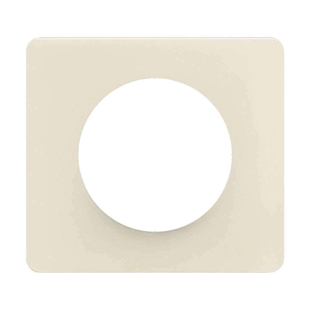 Plaque de finition 1 poste Legrand Céliane CP1121 coloris amande .90 x P.9 x H.82 mm - vue 2