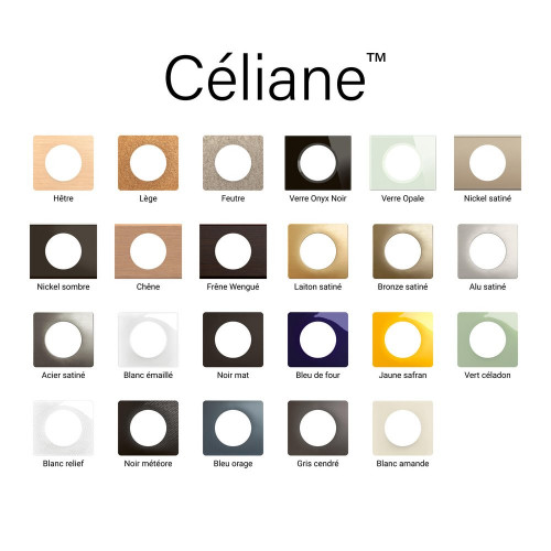 Plaque  3p celiane blanc - LEGRAND