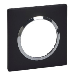 Plaque Dooxie, LEGRAND, noir et chrome de marque LEGRAND, référence: B9969800