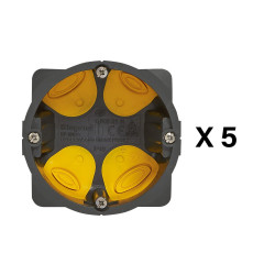 Lot de 5 boîtes d?encastrement pour cloisons sèches LEGRAND de marque LEGRAND, référence: B9970600