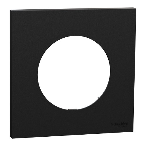 Plaque simple Odace, SCHNEIDER ELECTRIC, noir onyx - SCHNEIDER ELECTRIC