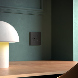 Plaque simple Odace, SCHNEIDER ELECTRIC, noir onyx - SCHNEIDER ELECTRIC