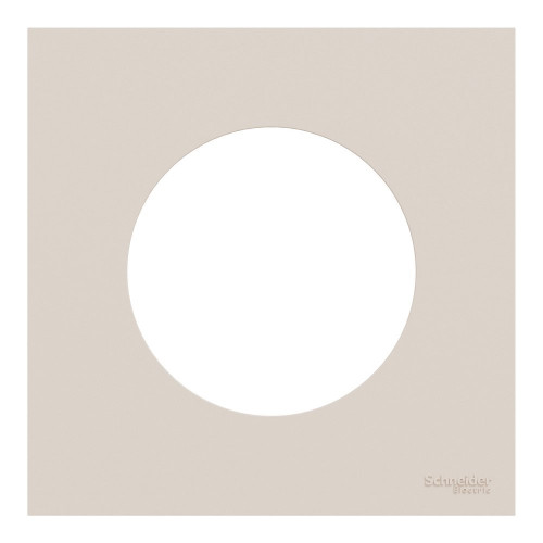 Plaque simple Odace, SCHNEIDER ELECTRIC, beige sable - SCHNEIDER ELECTRIC