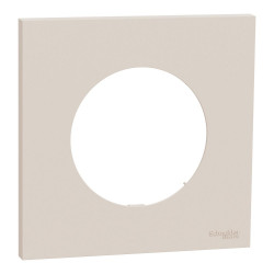 Plaque simple Odace, SCHNEIDER ELECTRIC, beige sable - SCHNEIDER ELECTRIC
