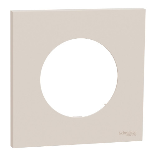 Plaque simple Odace, SCHNEIDER ELECTRIC, beige sable - SCHNEIDER ELECTRIC