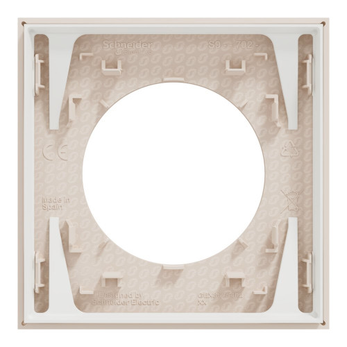Plaque simple Odace, SCHNEIDER ELECTRIC, beige sable - SCHNEIDER ELECTRIC