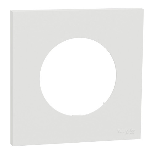 Plaque simple Odace, SCHNEIDER ELECTRIC, blanc craie - SCHNEIDER ELECTRIC